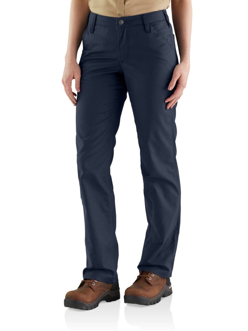 Women’s Carhartt Dark Navy Straight Leg Work Pants, Size 10